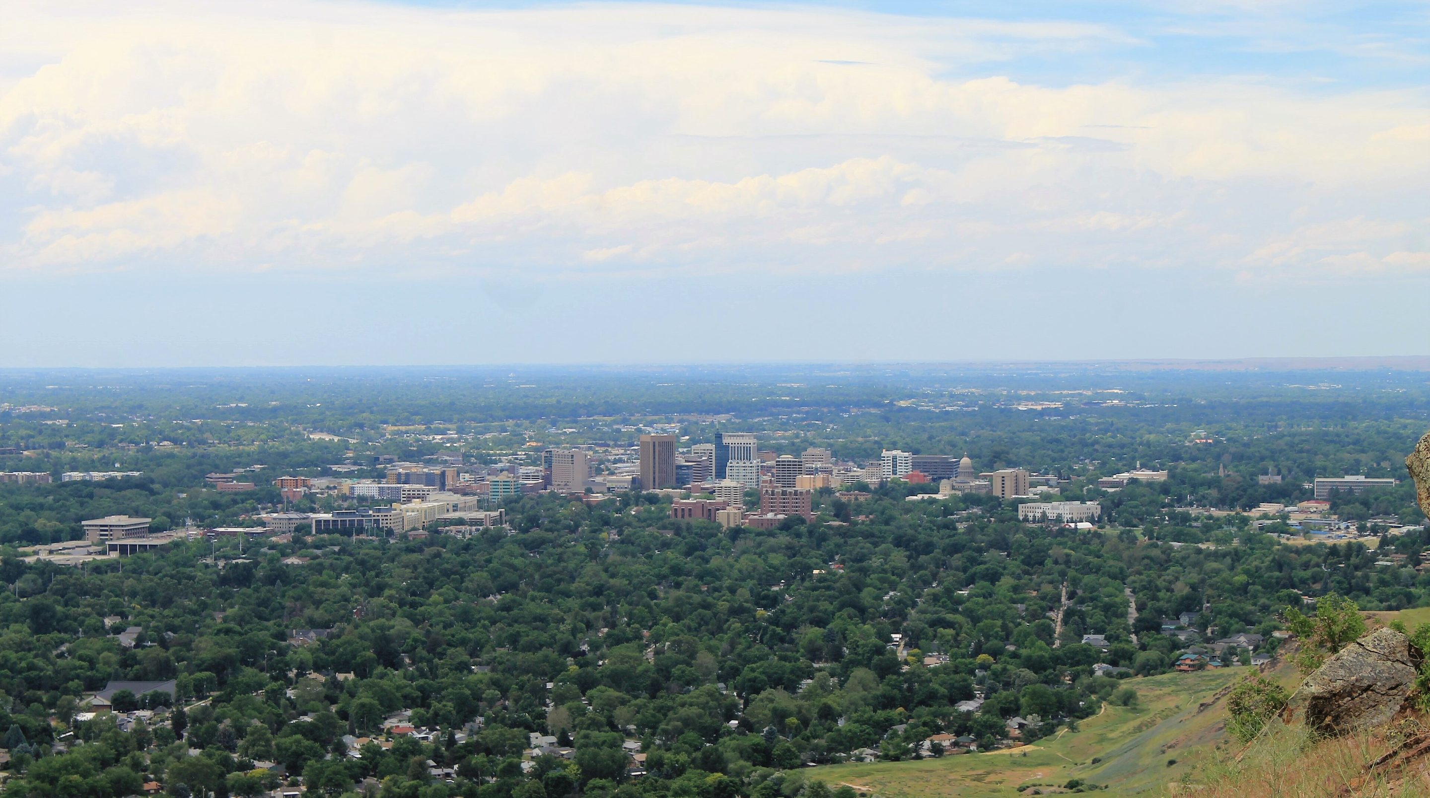 Boise and the Treasure Valley seen from Table Rock